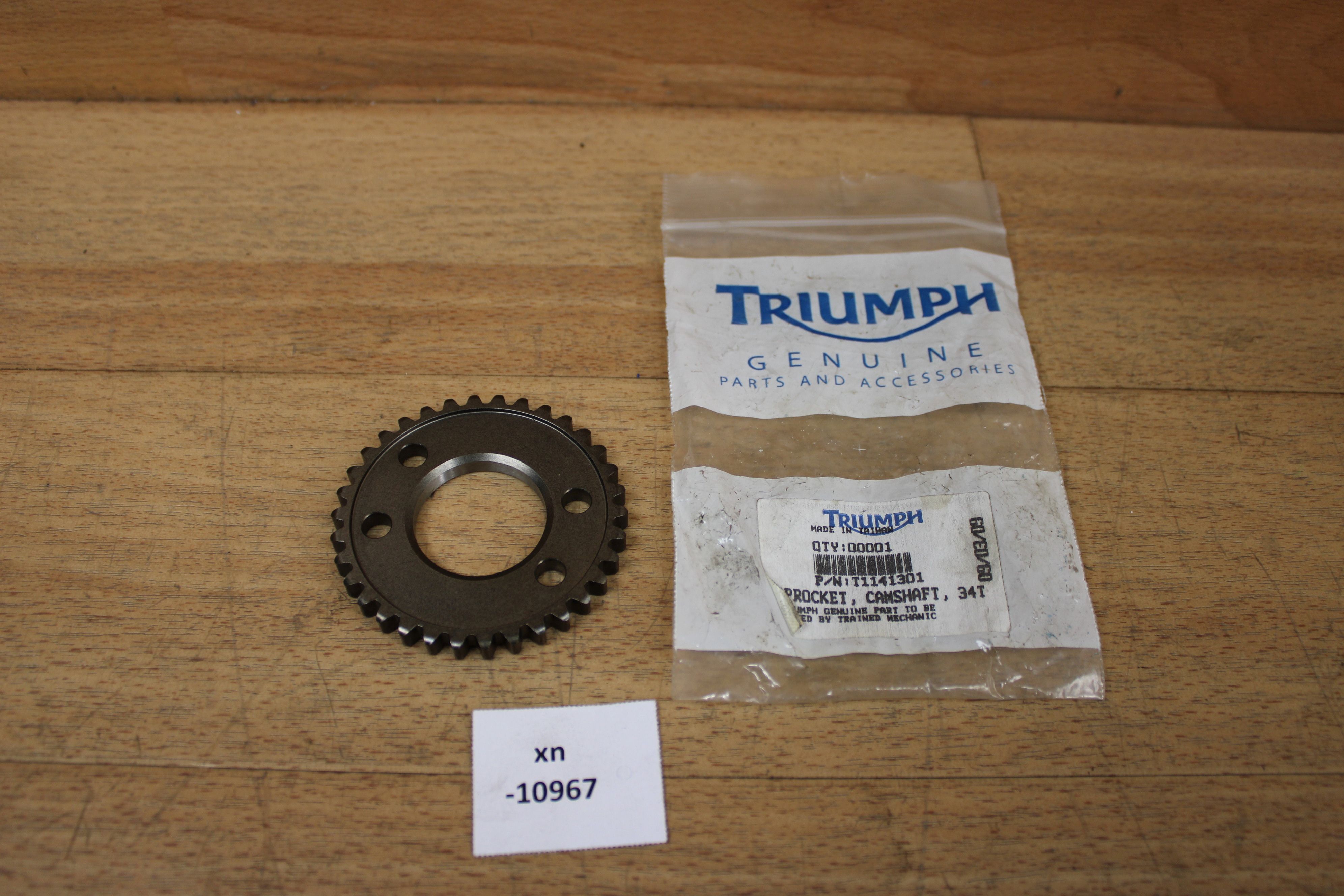 Triumph T1141301 Sprocket, Camshaft, 34T NOS NEU genuine xn10967