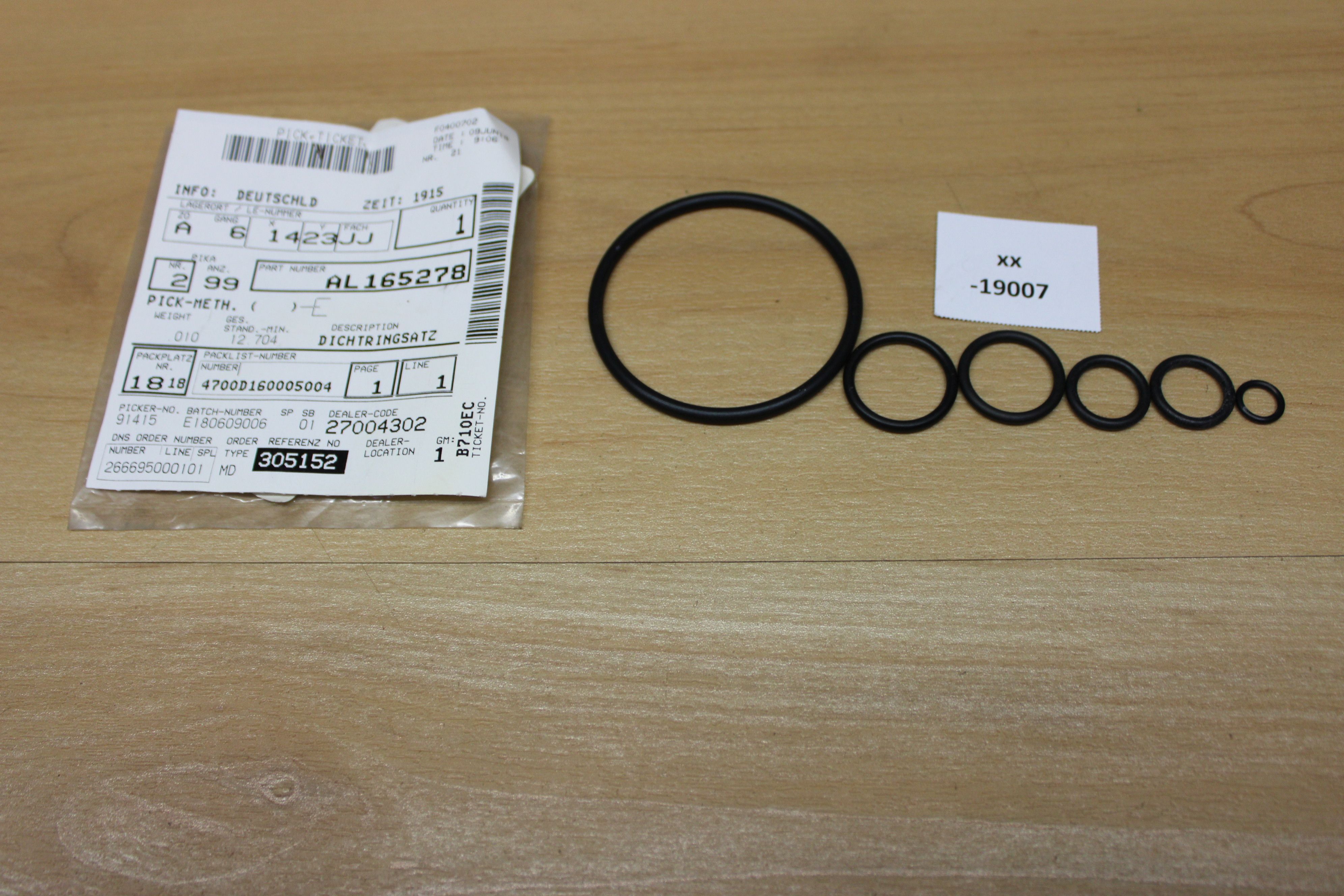 John Deere AL165278 Seal Kit NOS NEU genuine xx19007 | eBay.de
