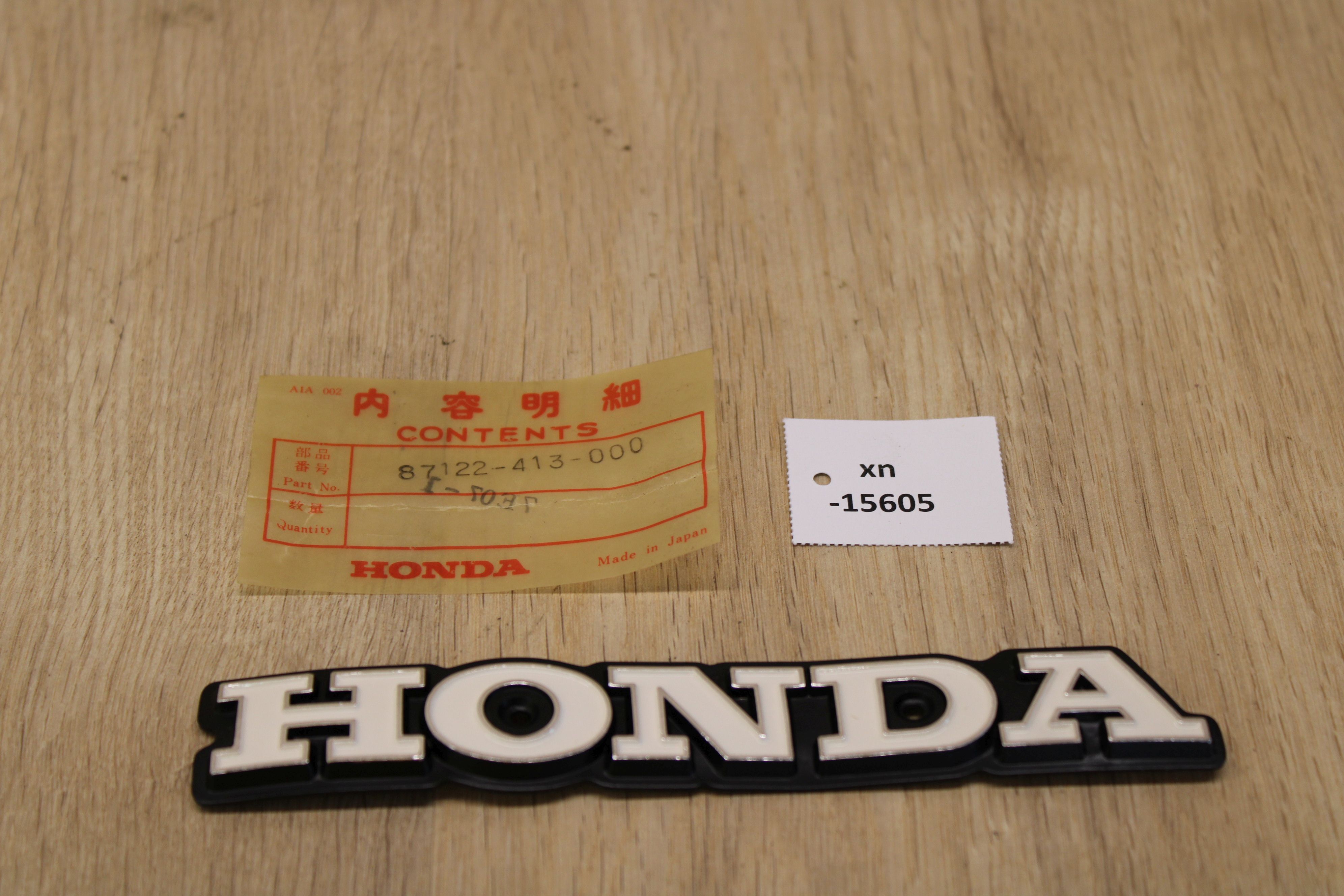まなのん Honda 87122-413-000 EMBLEM NOS NEU genuine xn15605 | eBay