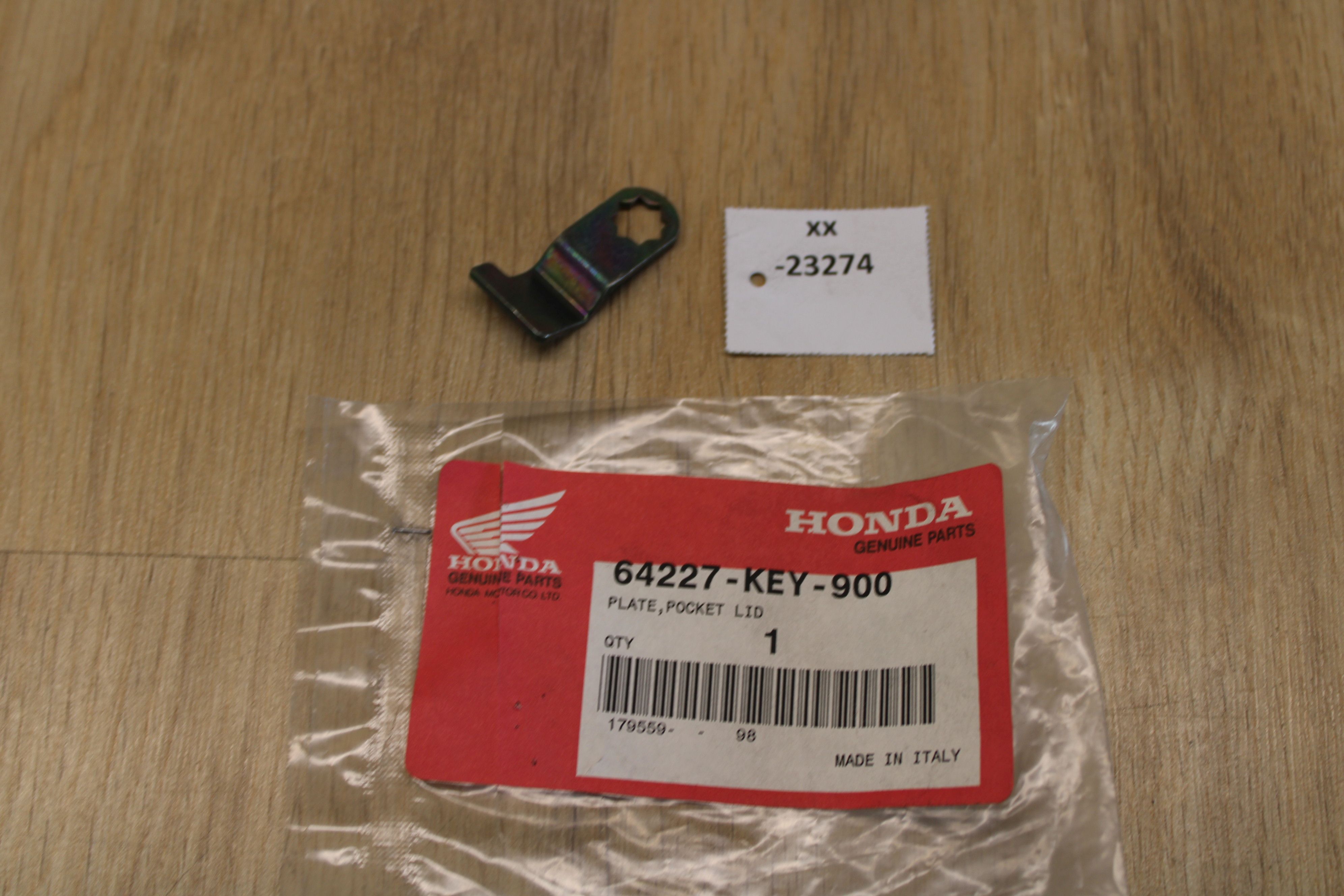 Honda 64227-KEY-900 Plate, Pocket Lid NOS NEU genuine xx23274 | eBay
