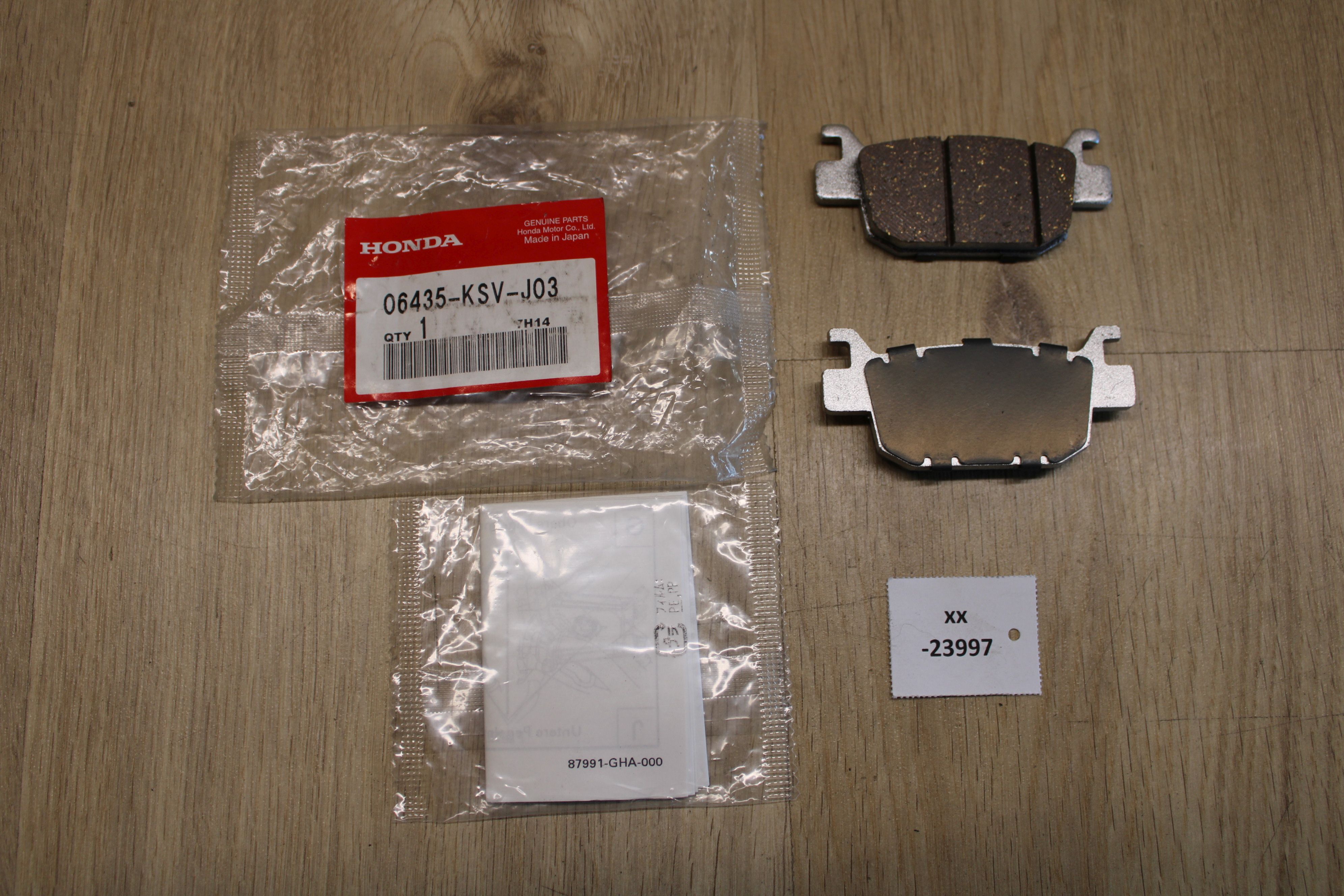 にんにん Honda 06435-KSV-J03 Pad Set, Rr Brake (nas) NOS NEU genuine