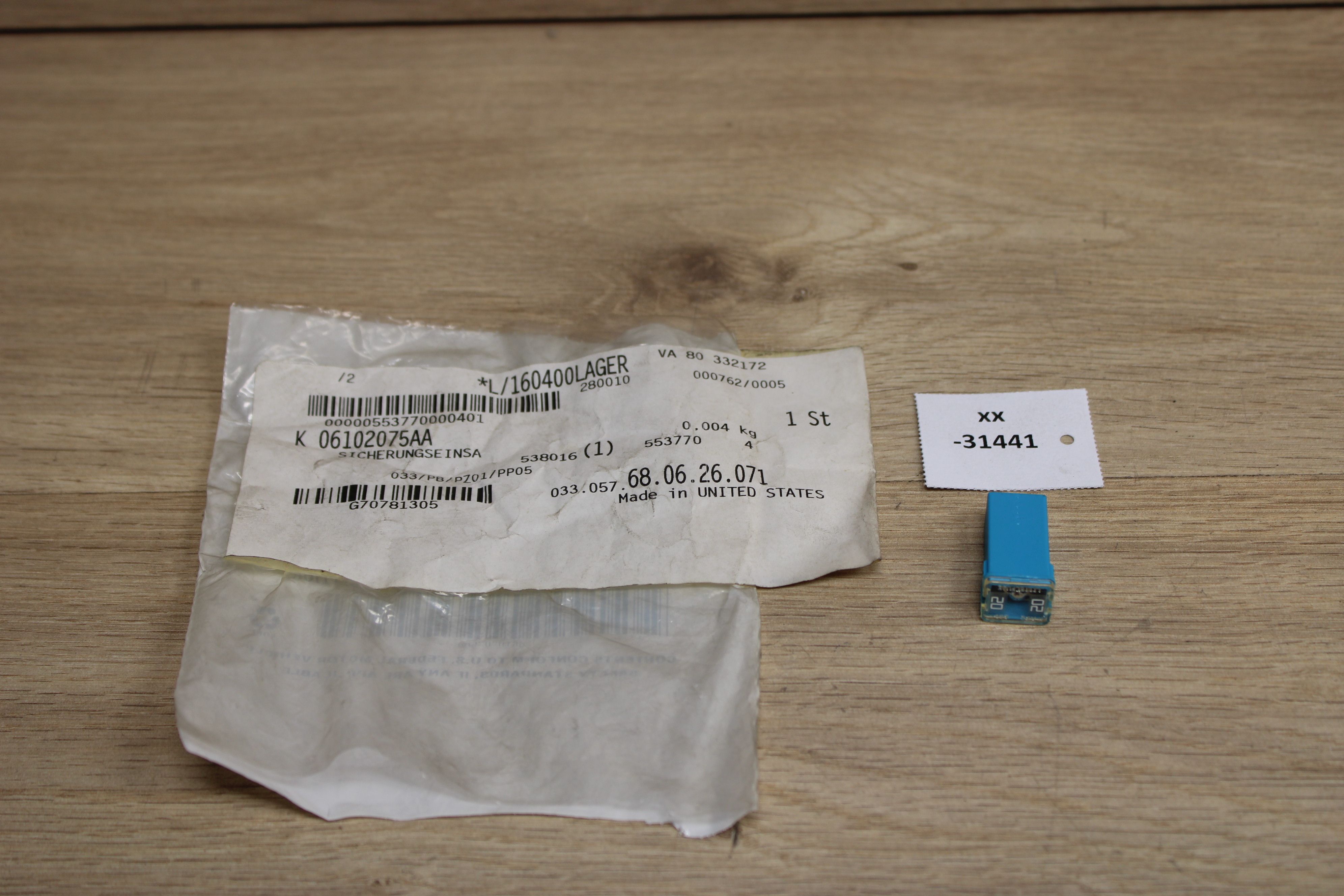 Mopar 06102075AA 6102075AA Fuse Cartridge NOS NEU genuine xx31441