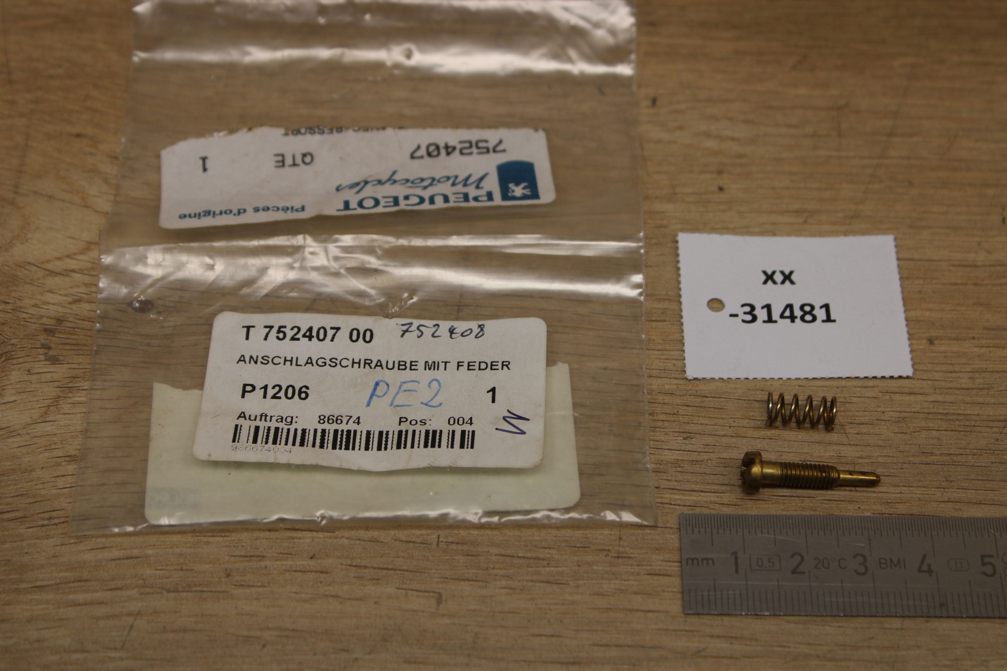 Peugeot T752407 752407 Anschlagschraube NOS NEU genuine xx31481 | eBay